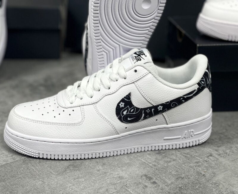 Giày Nike Air Force 1 ’07 Essentials ‘Black Paisley’ rep 1:1