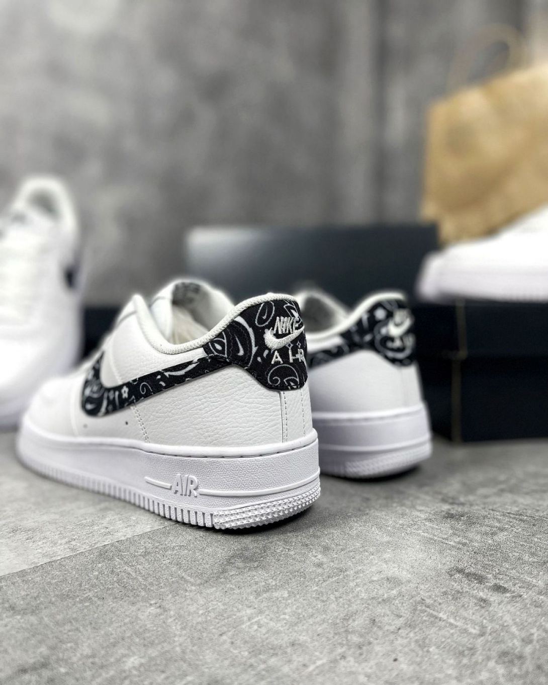 Giày Af1 ‘Black Paisley’ rep 1:1