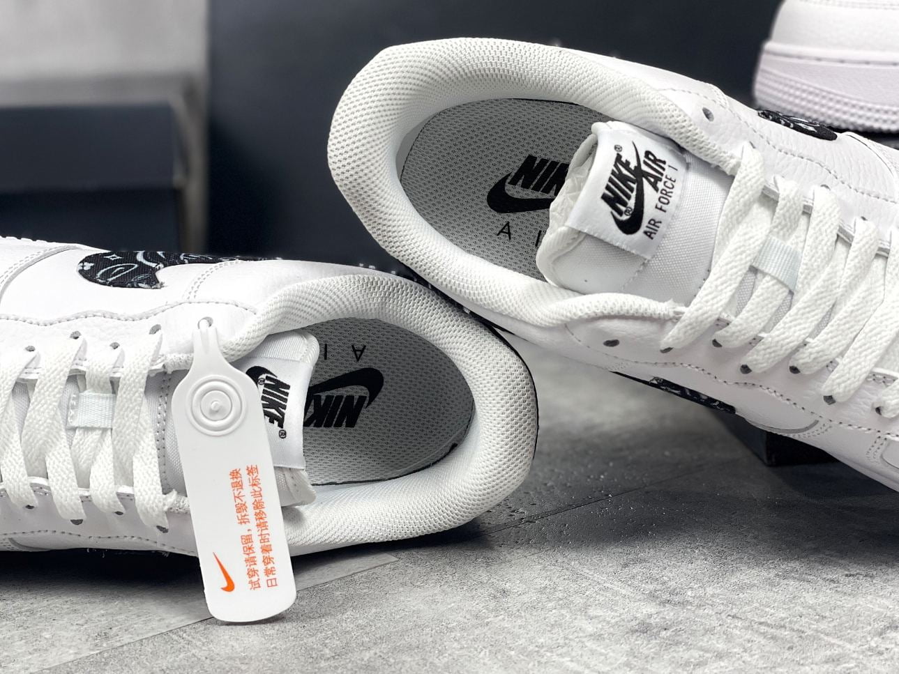 giày Nike Air Force 1 ‘Black Paisley’ rep 1:1