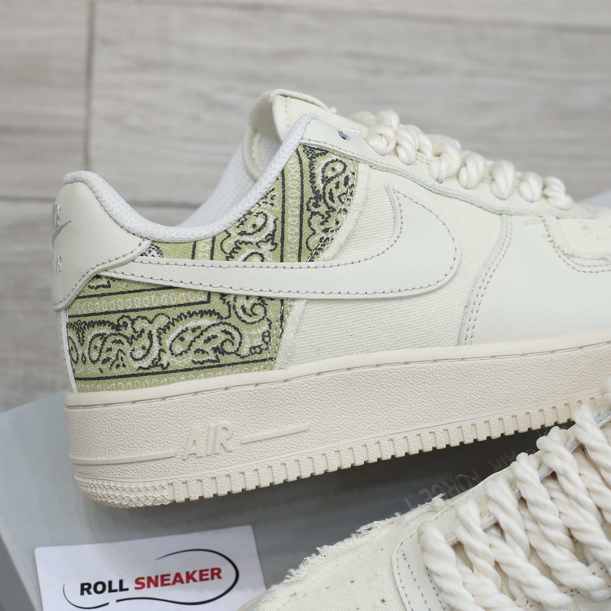 Giày Nike Air Force 1 Low Custom Paisley Dây Thừng 11