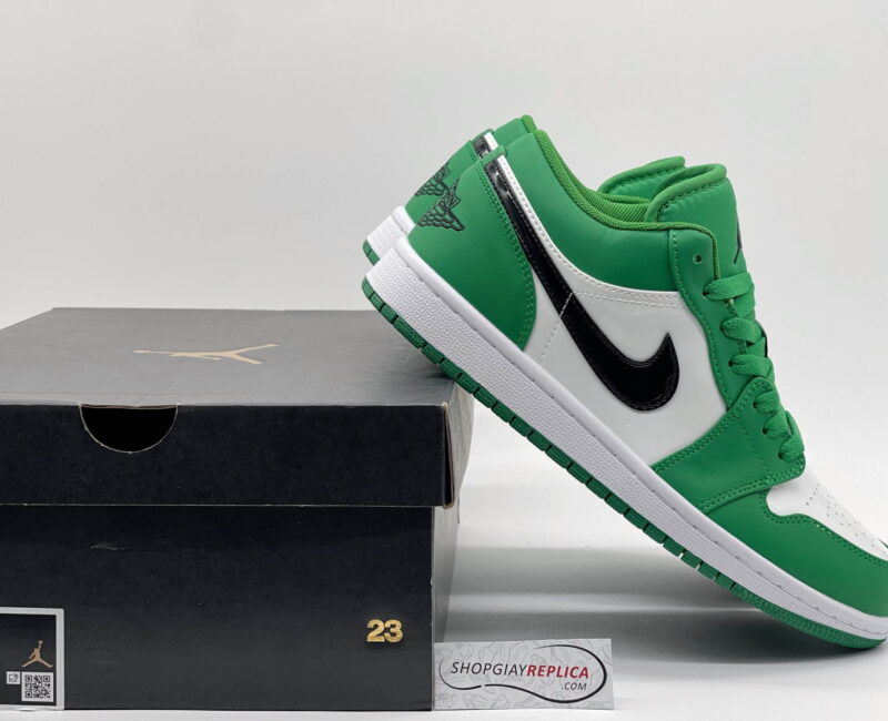 Giày Air Jordan 1 Low Pine Green Xanh Rep 1:1
