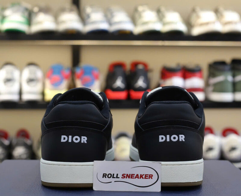 Giày Dior B27 Low Black họa tiết vải Dior Oblique Jacquard Like Auth