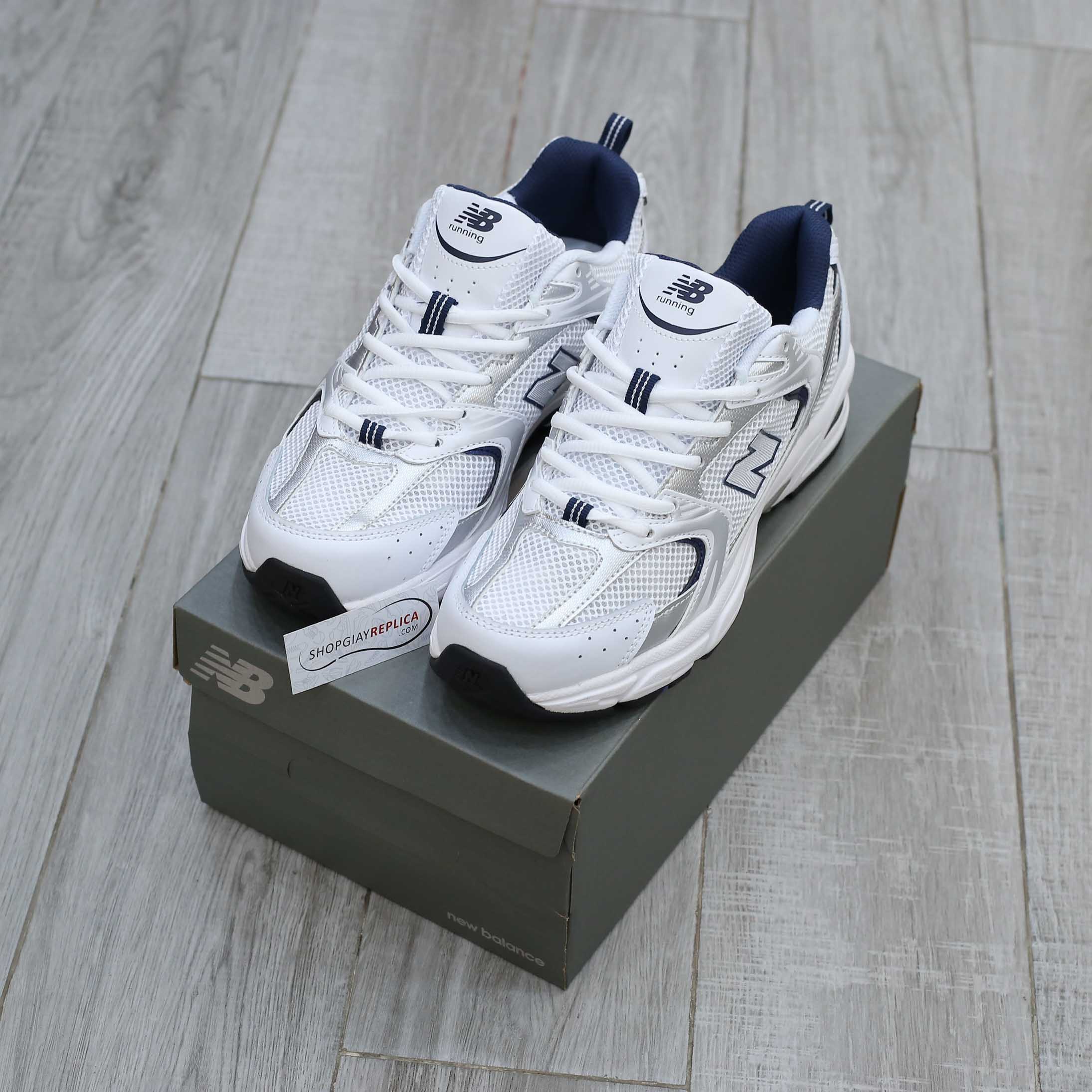 Giày New Balance 530 Trainers Running White Navy