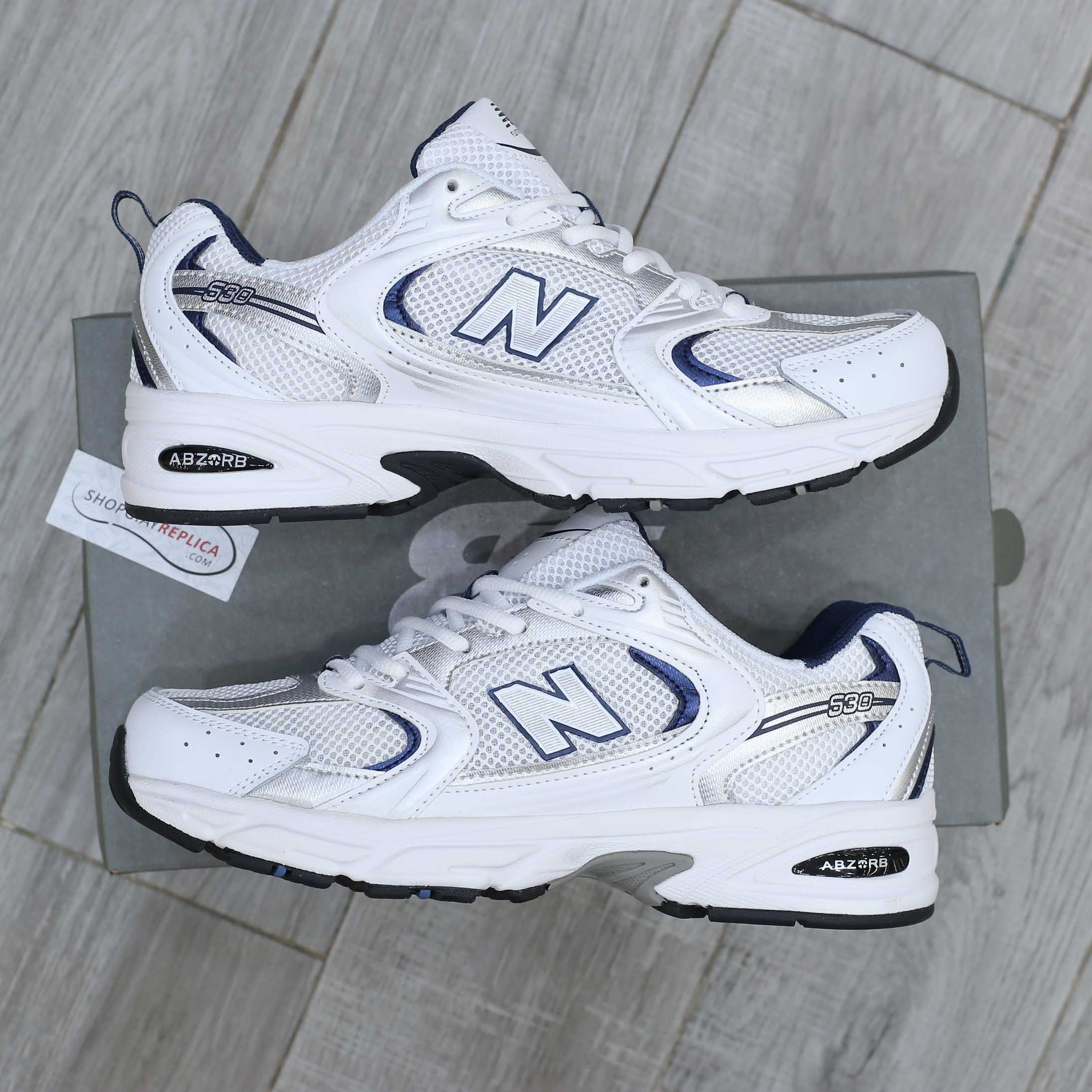 Giày New Balance 530 Trainers Running White Navy