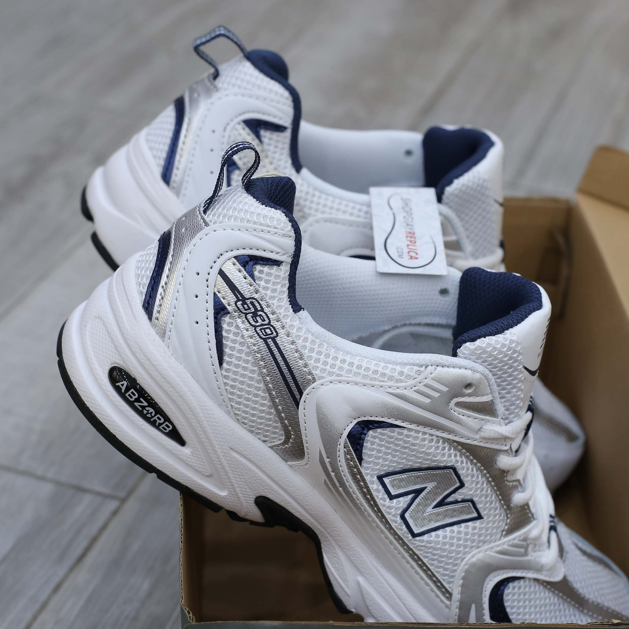 Giày New Balance 530 Trainers Running White Navy