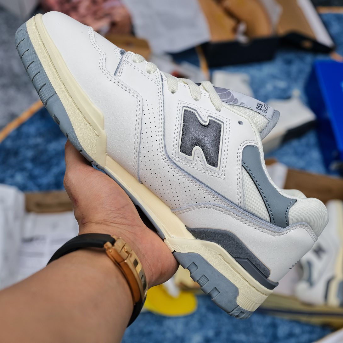 Giày New Balance Aimé Leon Dore x 550 ‘Silver’ Rep 1:1