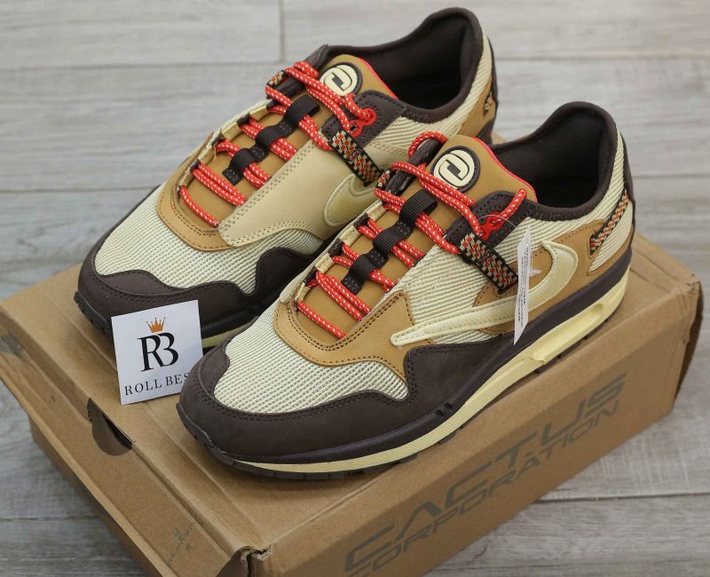 Giày Nike Air Max 1 Travis Scott Cactus Jack Baroque Brown Best Quality