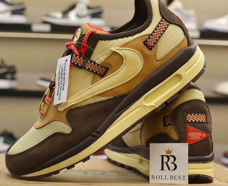 Giày Nike Air Max 1 Travis Scott Cactus Jack Baroque Brown Best Quality