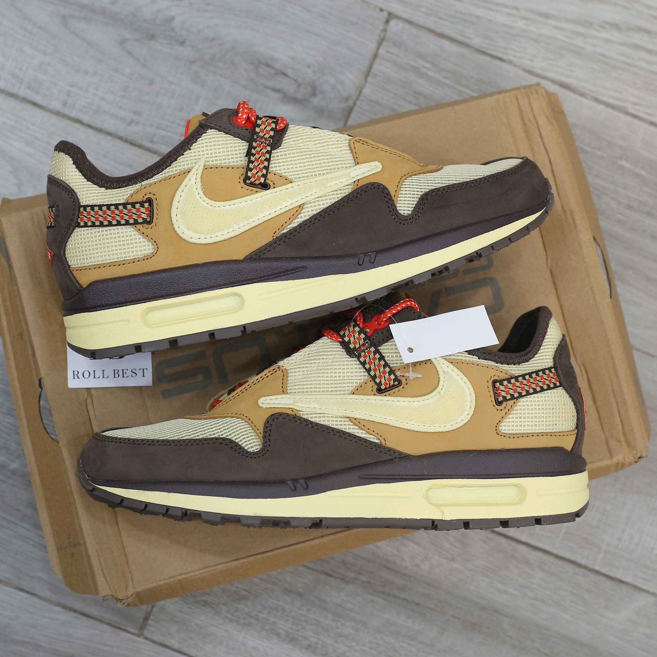 Giày Nike Air Max 1 Travis Scott Cactus Jack Baroque Brown Best Quality