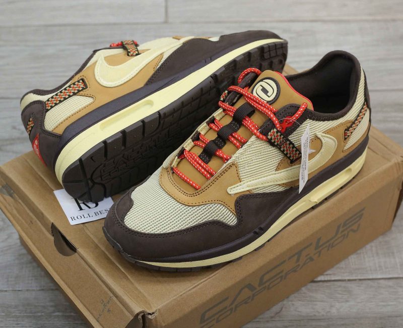Giày Nike Air Max 1 Travis Scott Cactus Jack Baroque Brown Best Quality