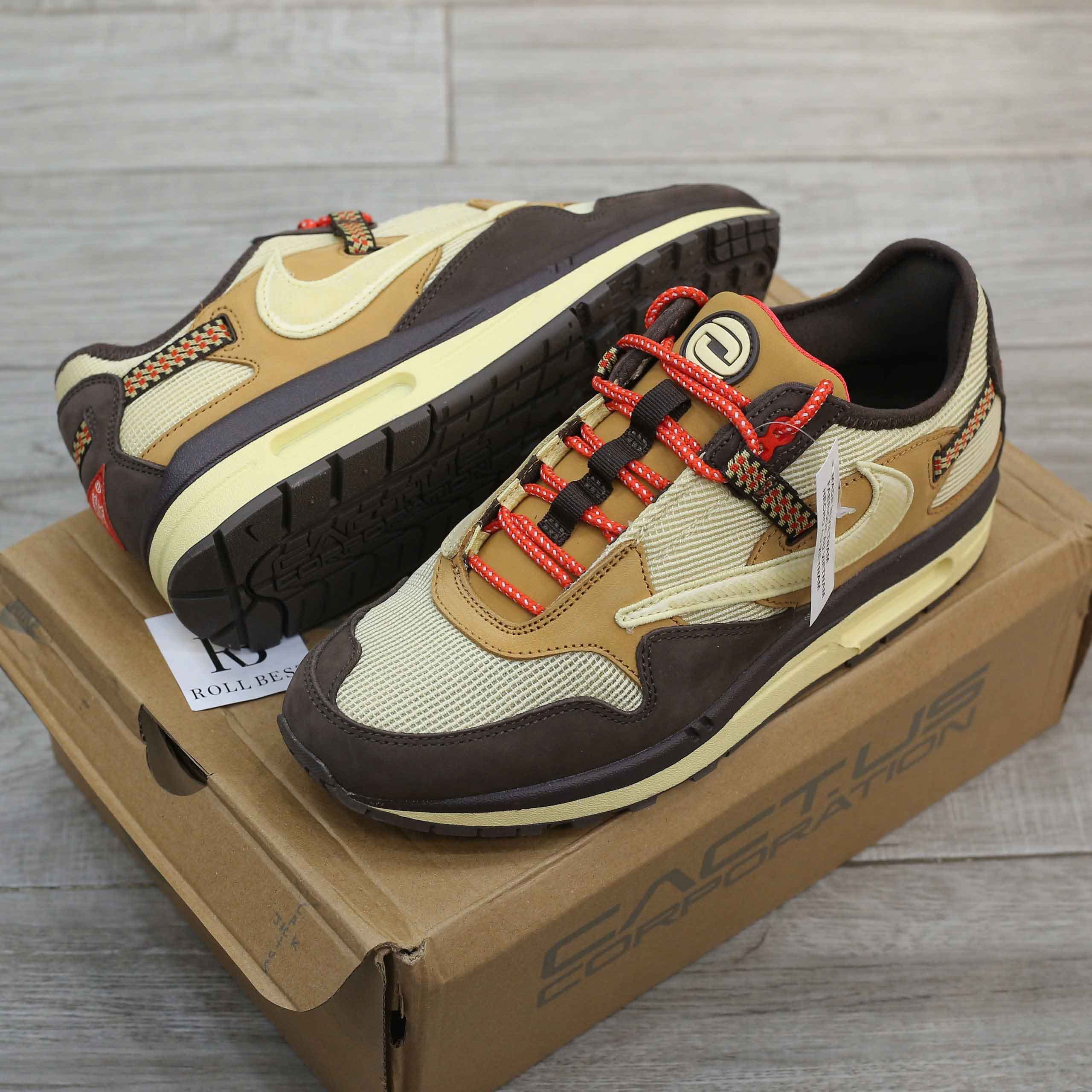 Giày Nike Air Max 1 Travis Scott Cactus Jack Baroque Brown Best Quality