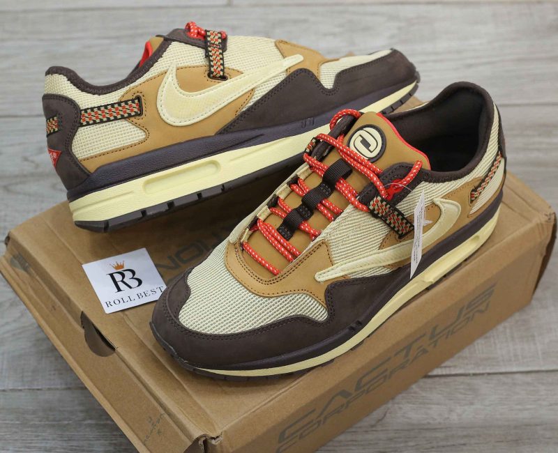 Giày Nike Air Max 1 Travis Scott Cactus Jack Baroque Brown Best Quality