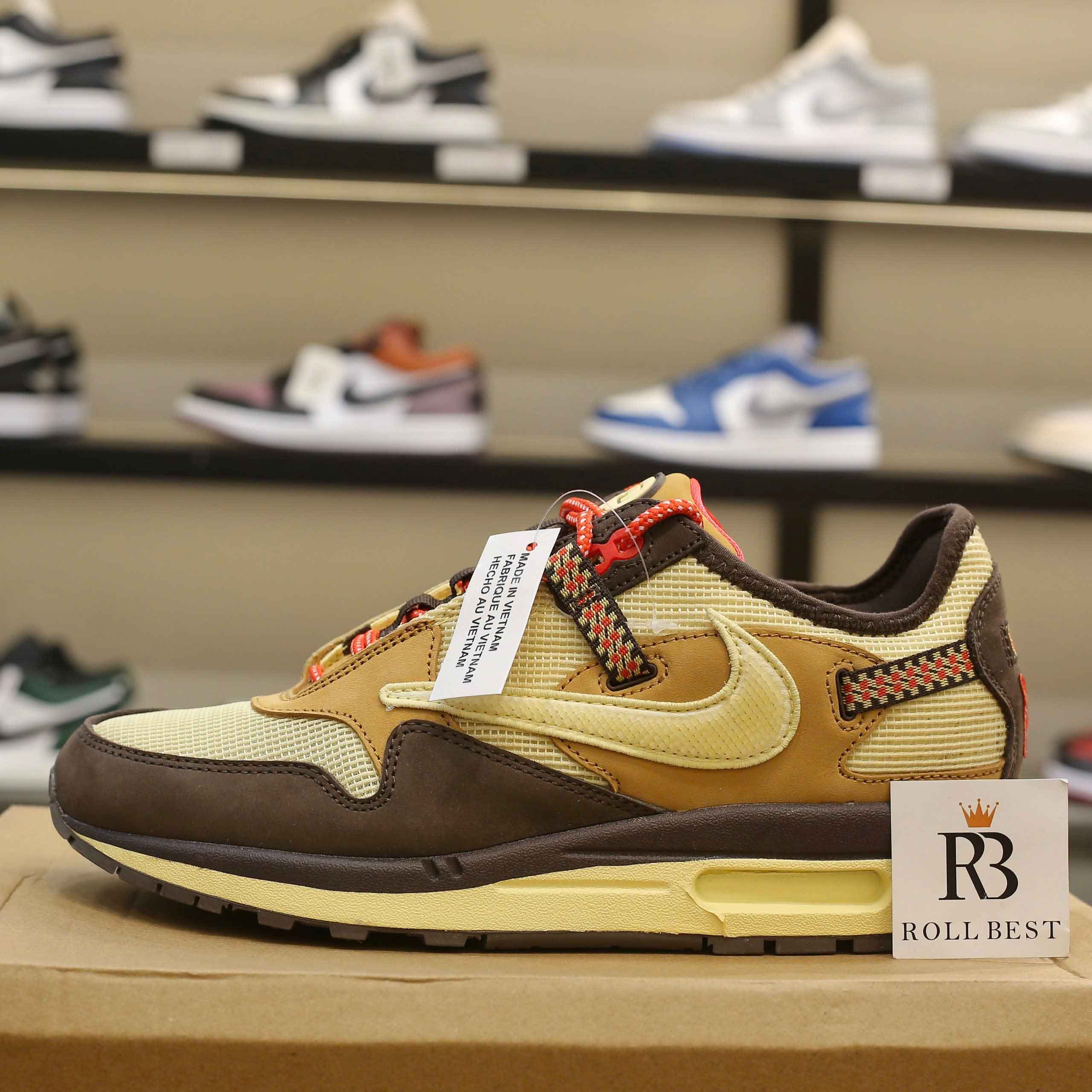 Giày Nike Air Max 1 Travis Scott Cactus Jack Baroque Brown Best Quality