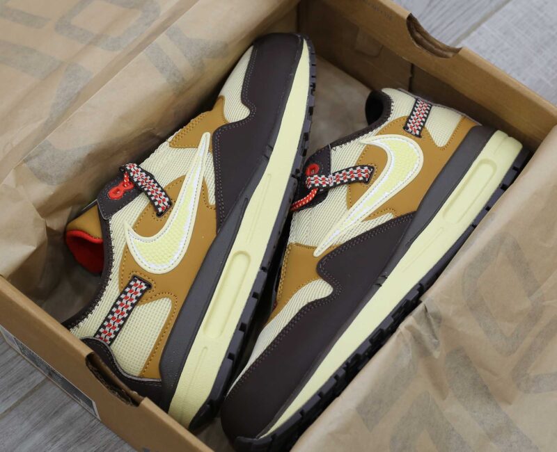 Giày Nike Air Max 1 Travis Scott Cactus Jack Baroque Brown Like Auth