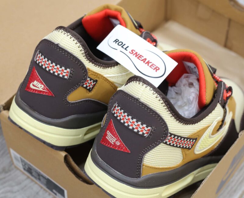 Giày Nike Air Max 1 Travis Scott Cactus Jack Baroque Brown Like Auth