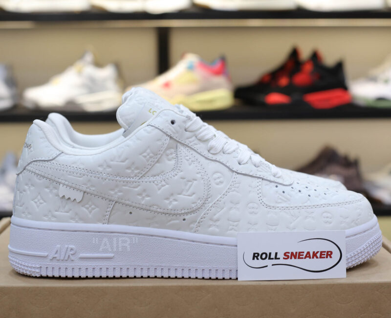 Giày Louis Vuitton x Nike Air Force 1 Low By Virgil Abloh ‘White’ Like Auth
