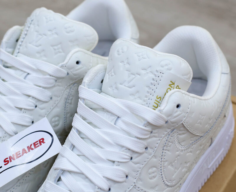 Giày Louis Vuitton x Nike Air Force 1 Low By Virgil Abloh ‘White’ Like Auth