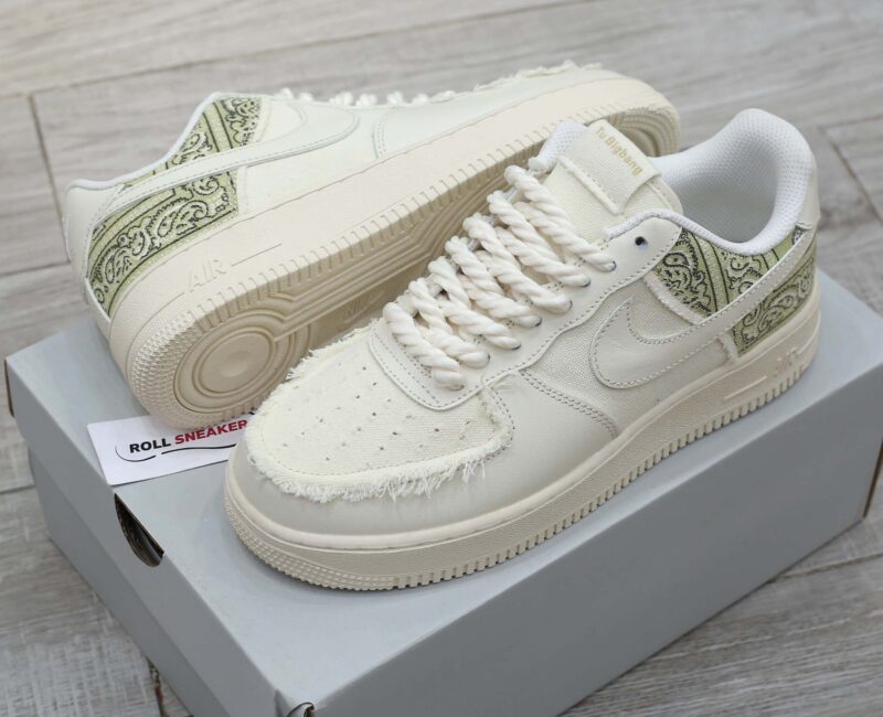 Giày Nike Air Force 1 Low Custom Paisley Dây Thừng