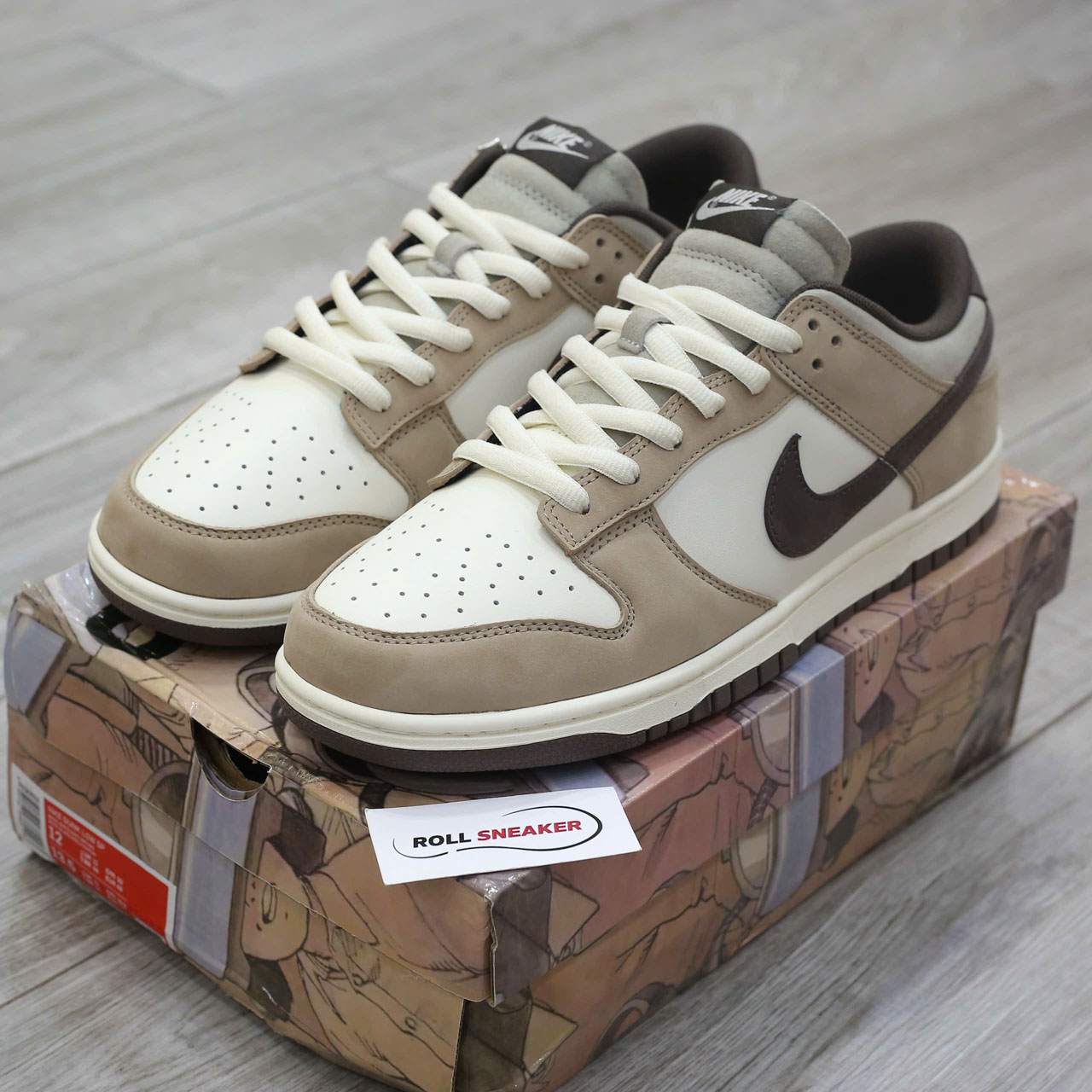 Giày Nike SB Dunk Low x Otomo Katsuhiro “Steamboy OST” Grey White Brown Like Auth