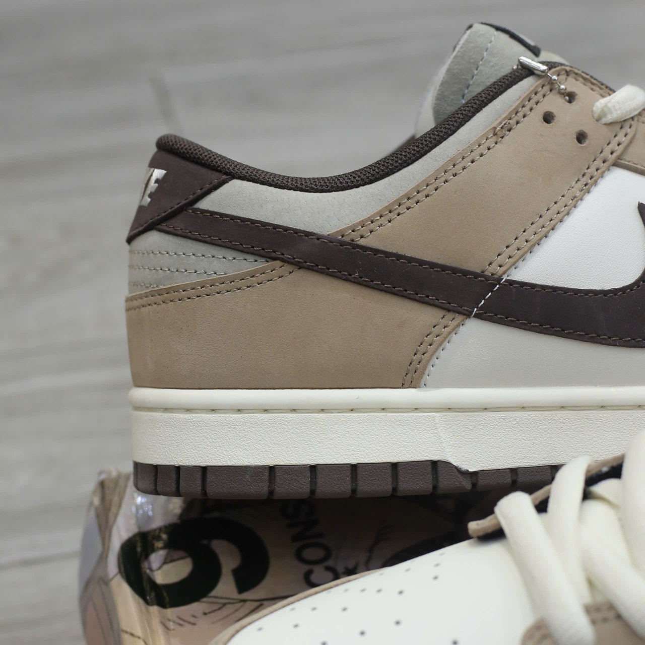 Giày Nike SB Dunk Low x Otomo Katsuhiro “Steamboy OST” Grey White Brown Like Auth