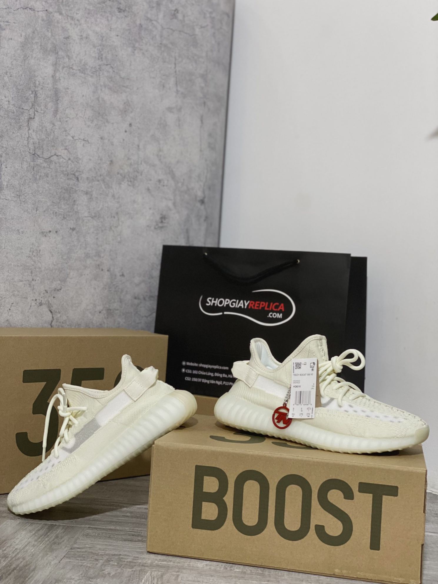 Giày Adidas Yeezy Boost 350 V2 'Bone'