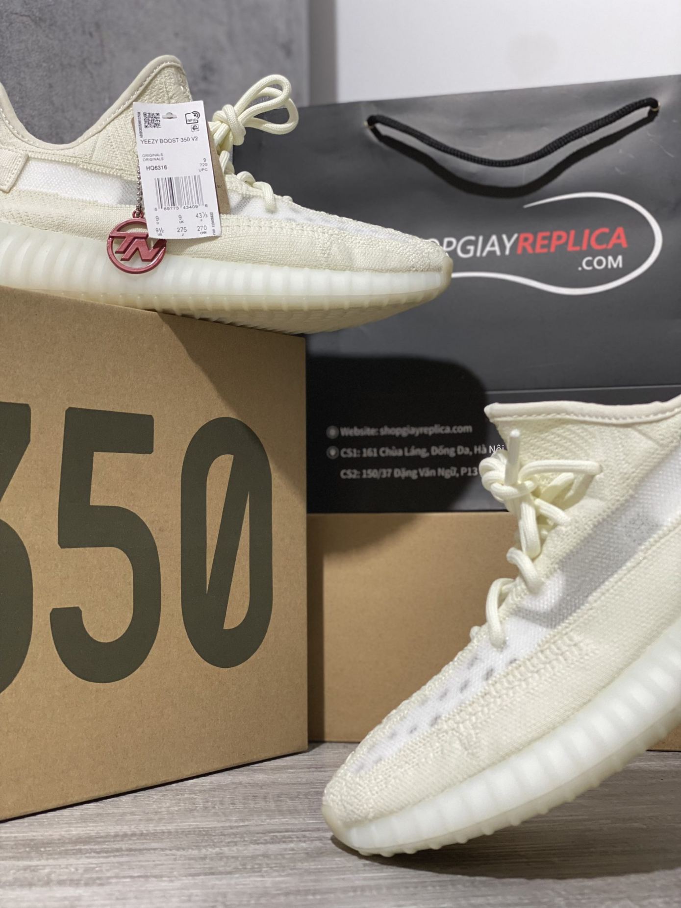 Giày Adidas Yeezy Boost 350 V2 'Bone'