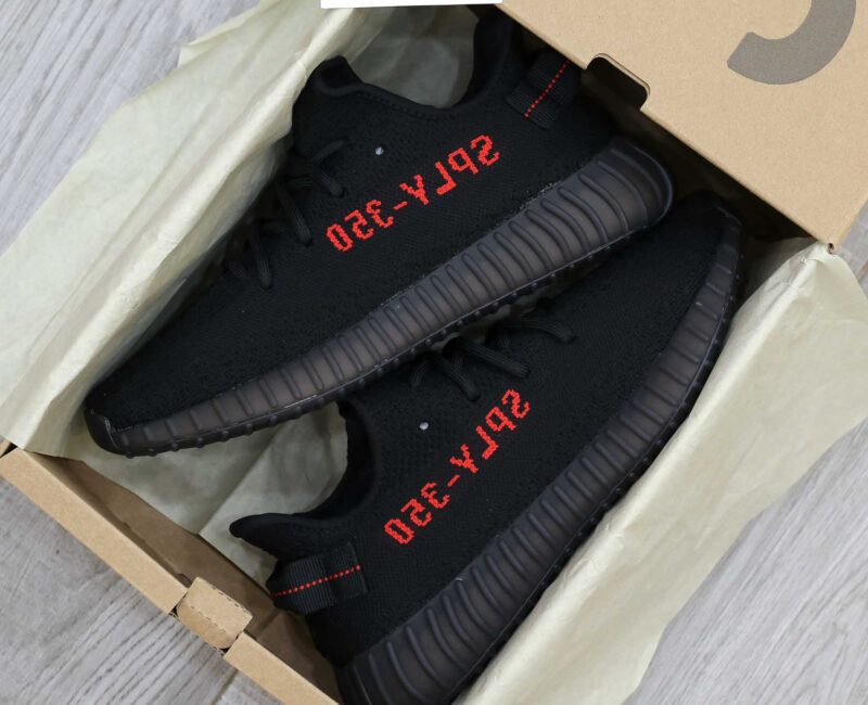 đế boost Adidas Yeezy 350 V2 ‘Bred’ rep 1:1