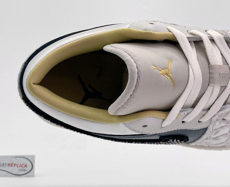 Giày Nike Air Jordan 1 Low ‘Beaded Swoosh’ Like Auth