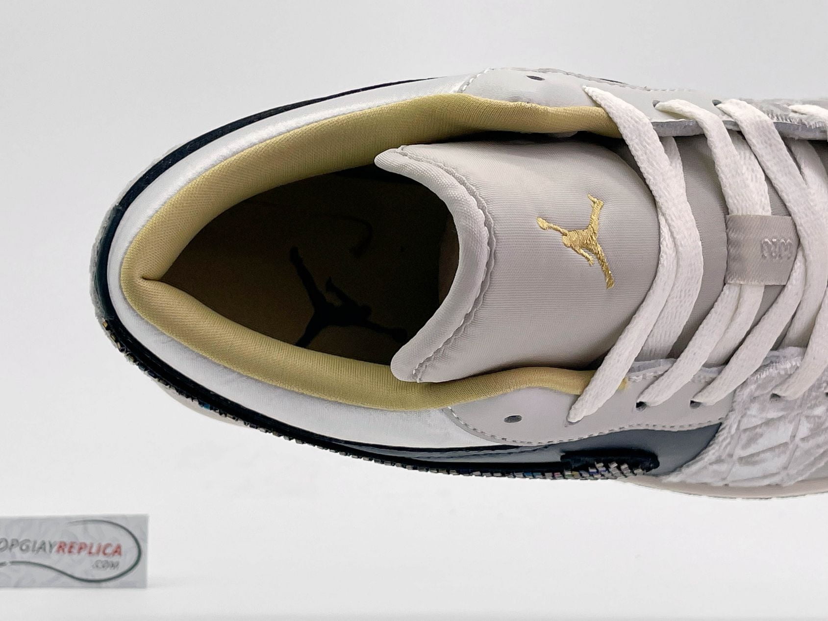 Giày Nike Air Jordan 1 Low ‘Beaded Swoosh’ Like Auth