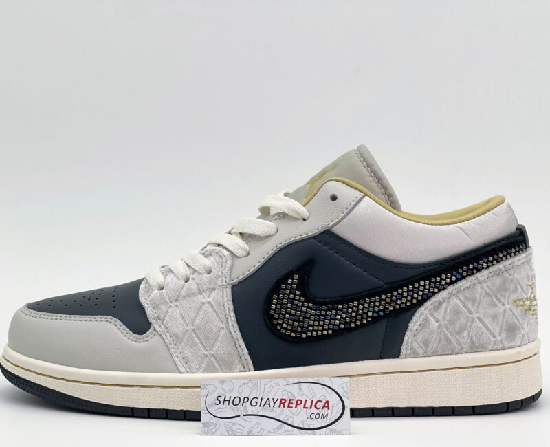 Giày Nike Air Jordan 1 Low ‘Beaded Swoosh’ Like Auth
