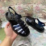 Dép Rọ Gucci Đen mặt GG Siêu Cấp