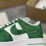 Giày Louis Vuitton x Air Force 1 Xanh green like auth