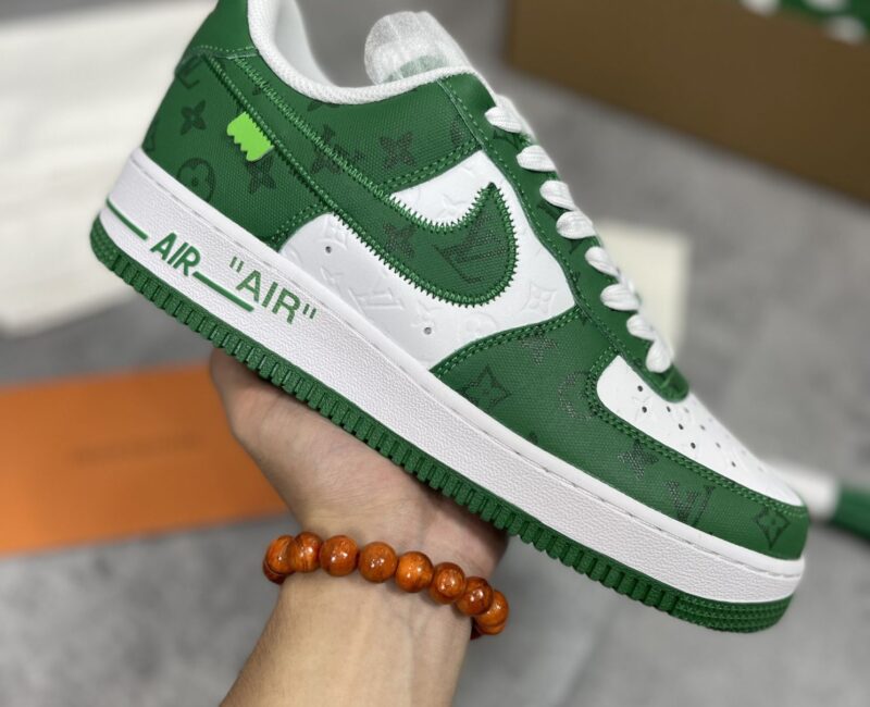 giày lv af1 xanh like auth