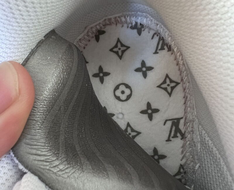 đế khâu lót Giày LV x Air Force 1 Low By Virgil Abloh ‘Red’ Đỏ Like Auth