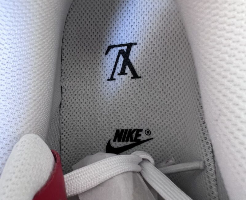 đế khâu Giày LV x Air Force 1 Low By Virgil Abloh ‘Red’ Đỏ Like Auth