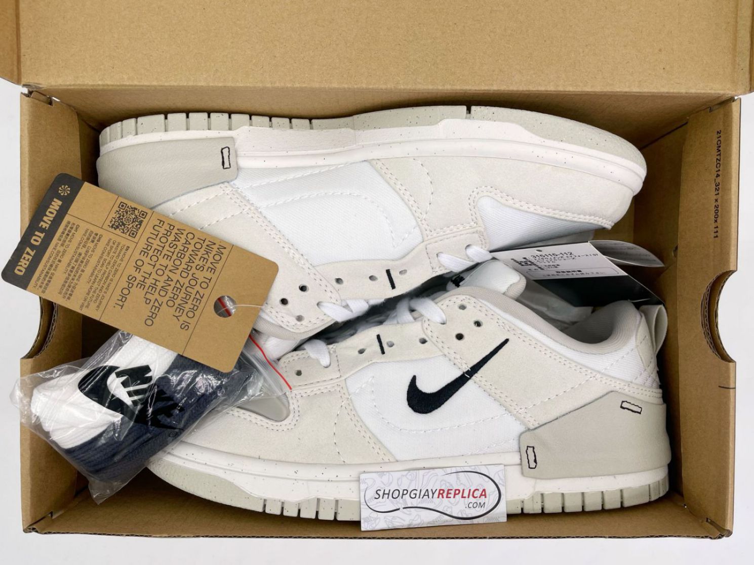 Giày Nike Dunk Low Disrupt 2 ‘Pale Ivory Black’ Like Auth