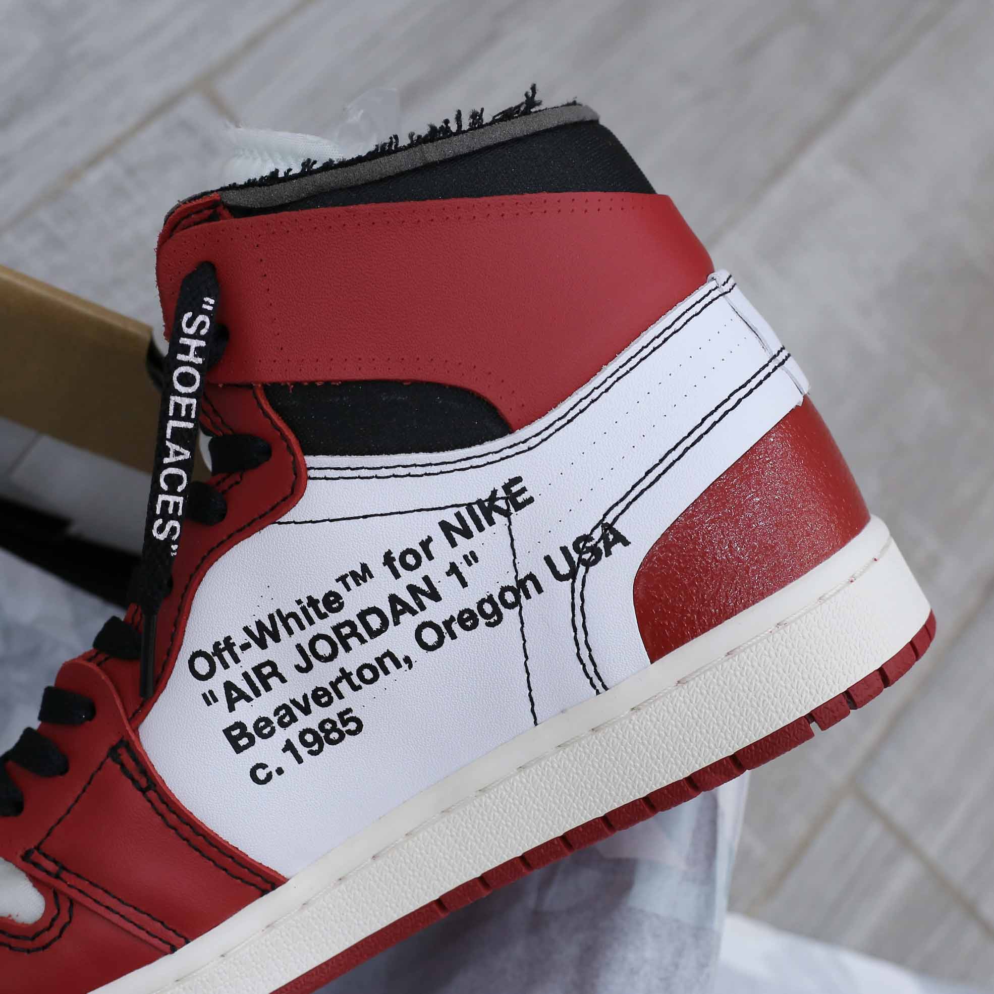Giày Nike Air Jordan 1 Off White Chicago Like Auth