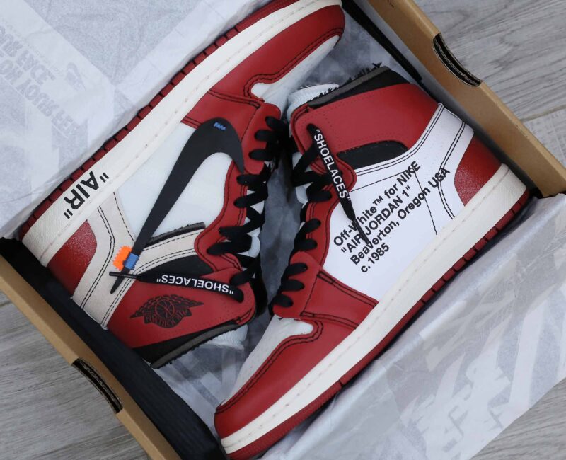 Giày Nike Air Jordan 1 Off White Chicago Like Auth