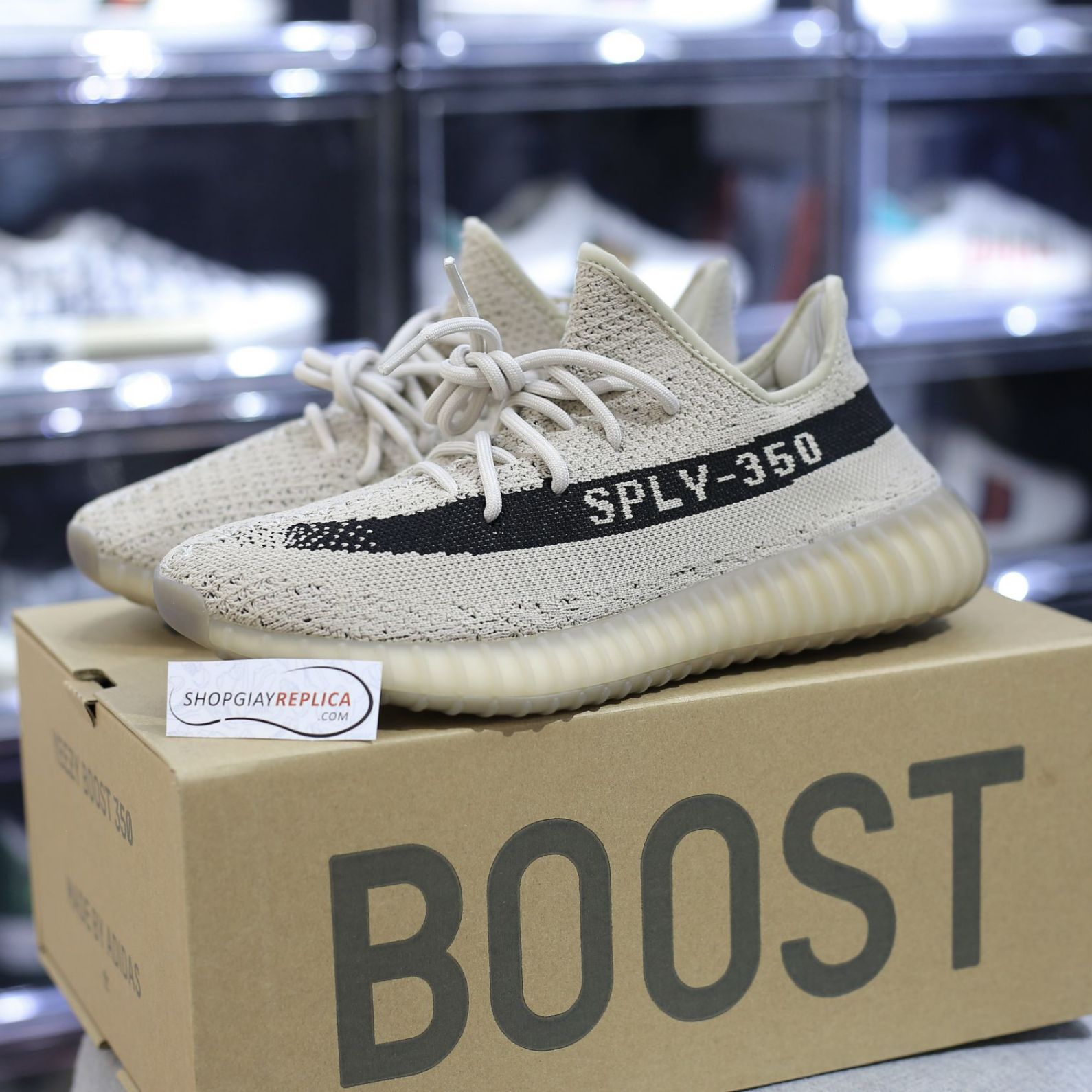 Giày Adidas Yeezy Boost 350 V2 'Beige Black'