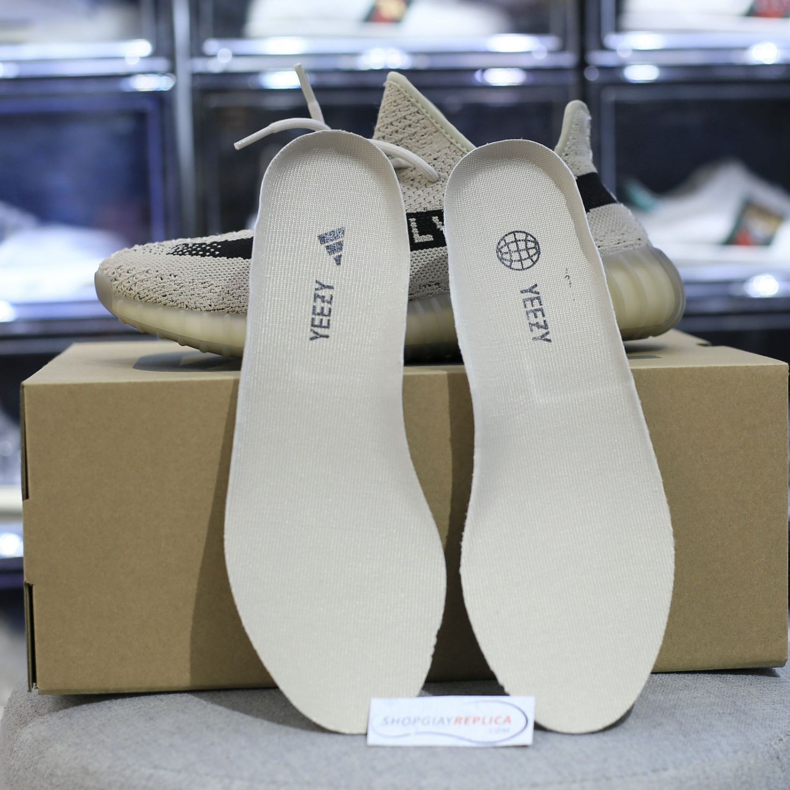 Adidas Yeezy 350 V2 'Beige Black' rep 1:1