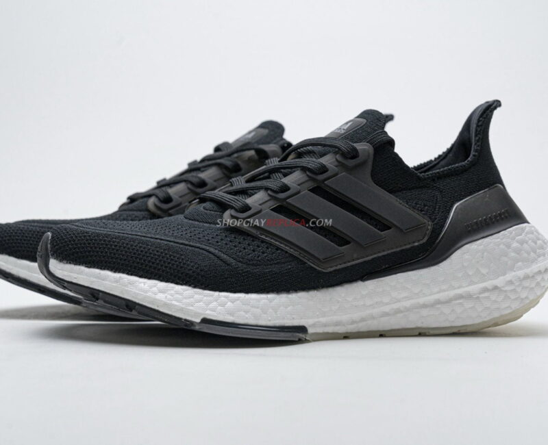Giày Adidas Ultra Boost 21 Core Black White rep 1:1