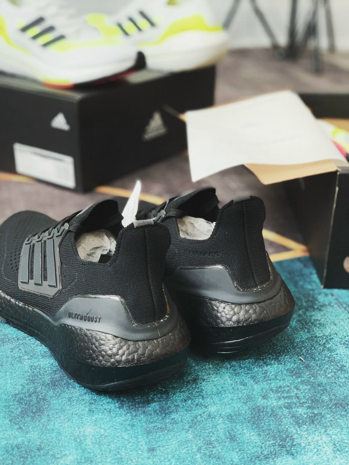 Giày Adidas Ultra Boost 21 Triple Black Đen rep 1:1