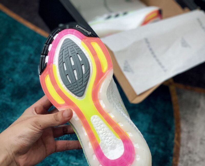đế Giày Adidas Ultra Boost 21 White Solar Yellow rep 1:1