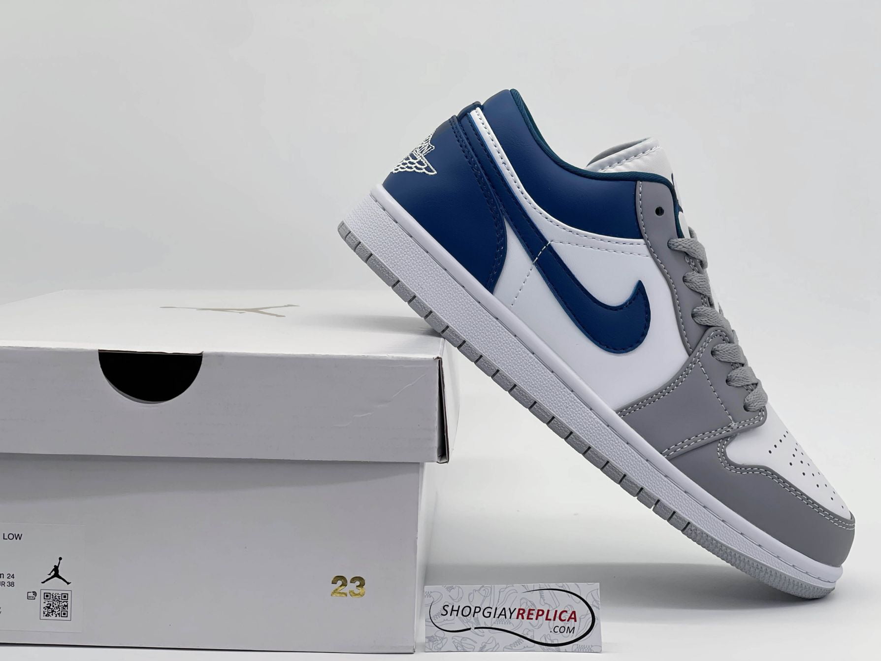 Giày Nike Air Jordan 1 Low 'French Blue' rep 1:1