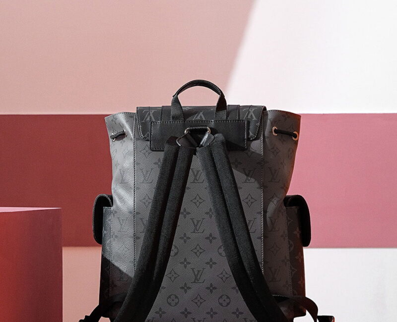 Balo Louis Vuitton Christopher MM Monogram Eclipse Siêu Cấp