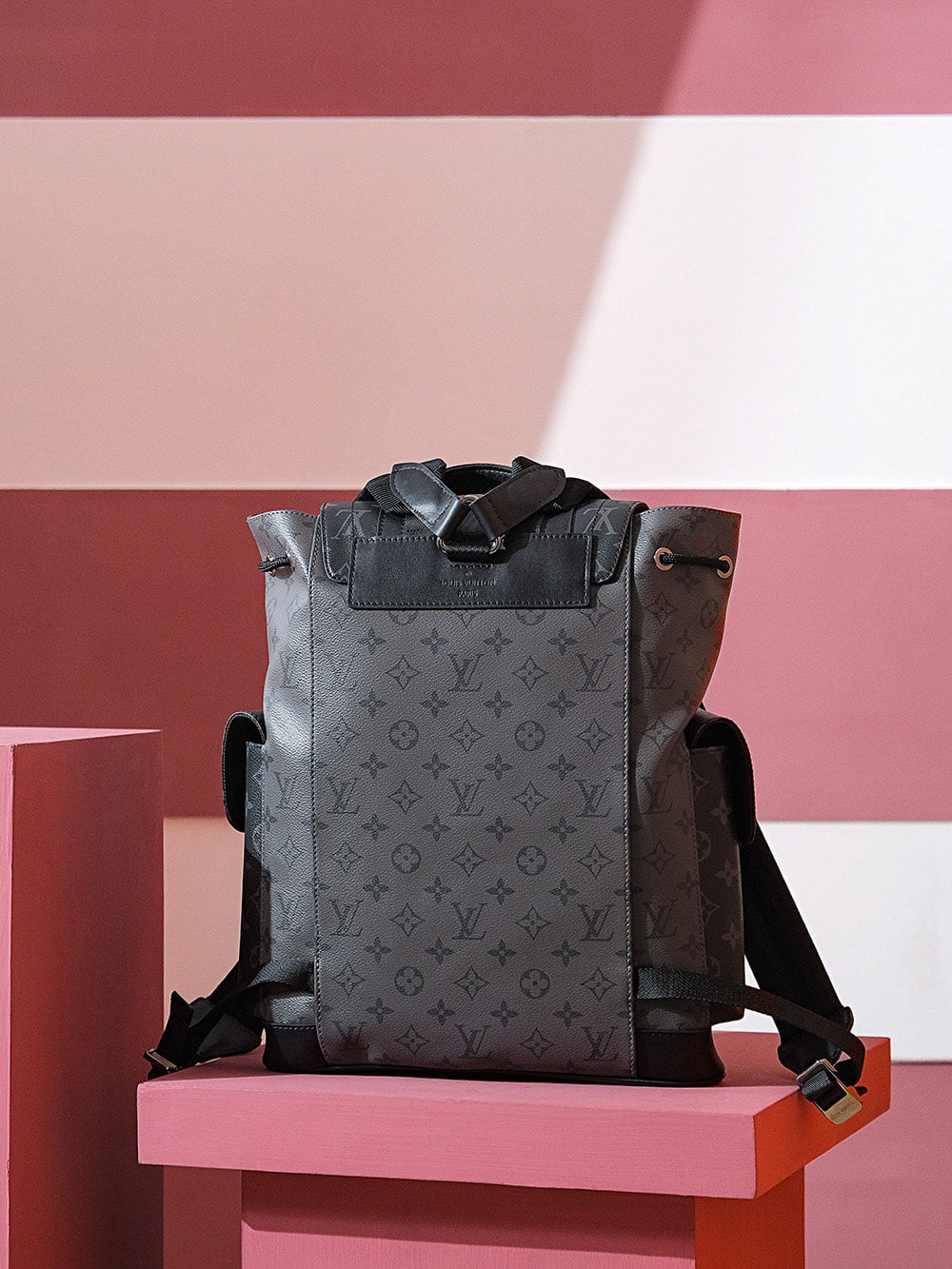 Balo Louis Vuitton Christopher MM Monogram Eclipse Siêu Cấp