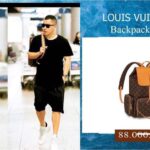 ngôi sao dùng Balo Louis Vuitton Trio Backpack Nâu Monogram Siêu Cấp