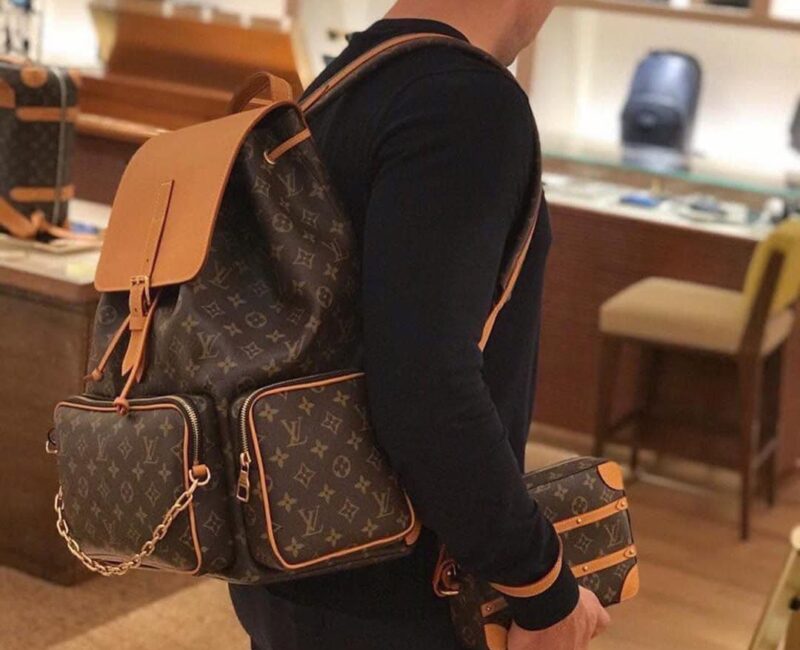 Balo Louis Vuitton Trio Backpack Nâu Monogram Siêu Cấp