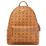 túi Balo MCM Stark Side Studs in Visetos màu Cognac