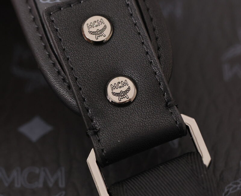 Balo MCM Stark Side Studs in Visetos Black Smalll